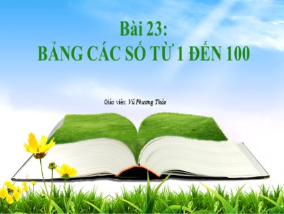 Bài giảng Toán Lớp 1 Sách Kết nối tri thức với cuộc sống - Bài 23: Bảng các số từ 1 đến 100 - Vũ Phương Thảo