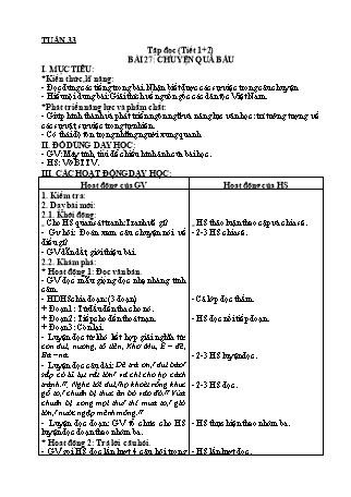Giáo án Tiếng Việt Lớp 2 Sách Kết nối tri thức với cuộc sống - Tuần 33