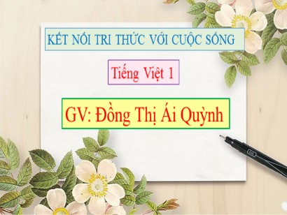 Bài giảng Tiếng Việt Lớp 1 Sách Kết nối tri thức với cuộc sống - Bài 44: Iu, ưu - Đồng Thị Ái Quỳnh