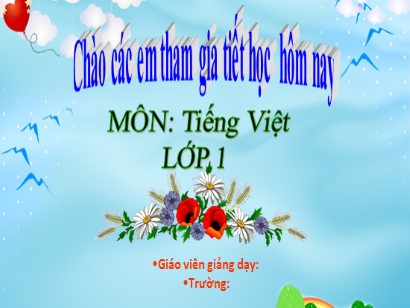 Bài giảng Tiếng Việt Lớp 1 Sách Kết nối tri thức với cuộc sống - Chủ đề 5: Bài học từ cuộc sống - Bài 1: Kiến và chim bồ câu