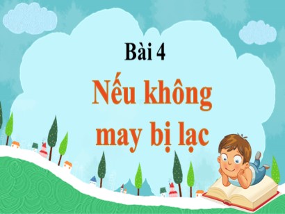Bài giảng Tiếng Việt Lớp 1 Sách Kết nối tri thức với cuộc sống - Bài 4: Nếu không may bị lạc (Bản hay)