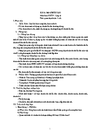 Giáo án Khoa học tự nhiên 6 (Kết nối tri thức với cuộc sống) - Bài 5: Đo chiều dài