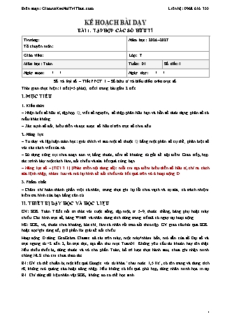 Kế hoạch bài dạy Toán lớp 7 tích hợp năng lực số và AI đầy đủ cả năm học 2026-2027